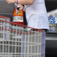 Attempted downblouse on a thick girl after shopping at Costco Costco_027.JPG