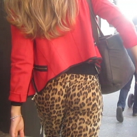 Leopard pants booty