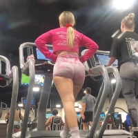 Athletic blonde PAWG