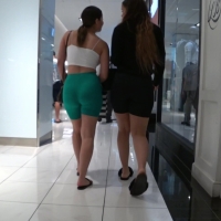 Two spandex babes