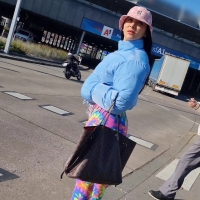 Colorful Latina ass