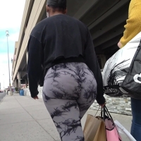 Hot ebony jiggle
