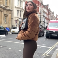 Terrified candid girl