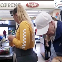 Blonde booty and vpl
