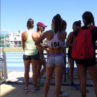 Sexy Latina track girls