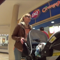 Skinny blonde milf
