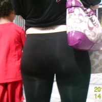 Black spandex booty