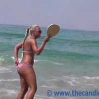 Beach tennis blonde booty