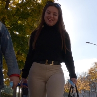 Traveling flared girl