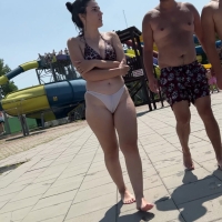 Wet thong girl