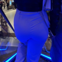 Tight white pants