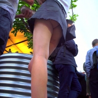 Dancing girl upskirt
