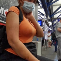 Latina waiting for the bus (part 2)
