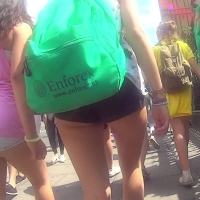 Leggy tourist