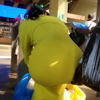 Yellow dress beauty