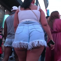 PAWG in frayed denim