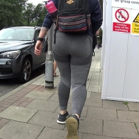 Big booty in grey