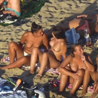 Topless girls