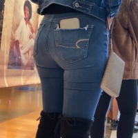 Latina girl in jeans