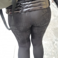 Sexy butt in the rain