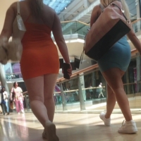 Two babes in skirts
