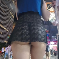 See through skirt