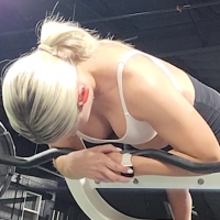Hot gym blonde