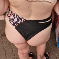 Black thong babe