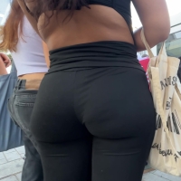 Brunette girl eating