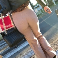 Slim brunette in jeans