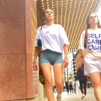 Spandex shorts cutie