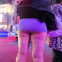 Tiny skirt milf
