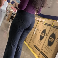 Brunette booty and vpl