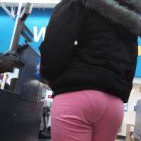 VPL in pink sweats