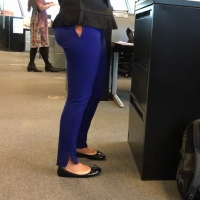 Coworkers pants ripped