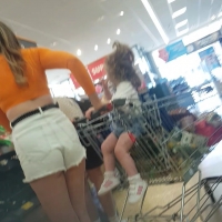 Milf in white shorts