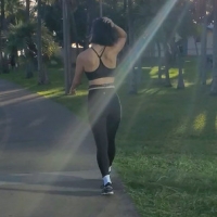 Asian doll in leggings