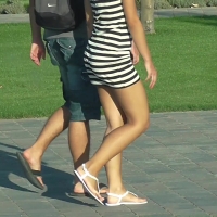 Striped skirt
