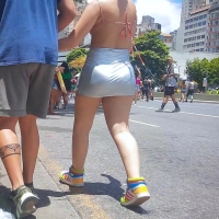Silver skirt Latina