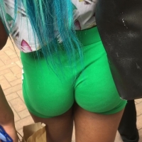 Green shorts ebony (part 1)