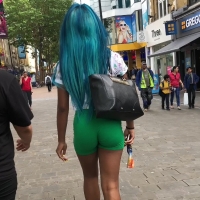 Green shorts ebony (part 2)