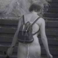 X-rayed girls in dresses