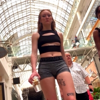 Busted by redhead babe
