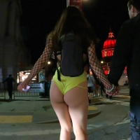 Strutting her stuff