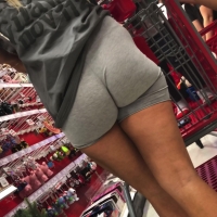 Hot ass candid Latina chick with a sexy ass in grey bikers at Target IMG_5954.MP4-2023-03-04-14h10m00s644.jpg
