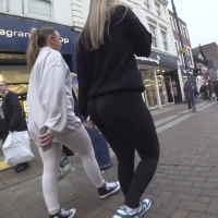 Black leggings babe