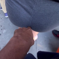 Touching her crack