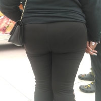 Ebony ass and vpl