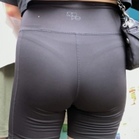 Asian spandex booty