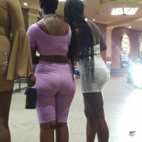 Candid ebony babes